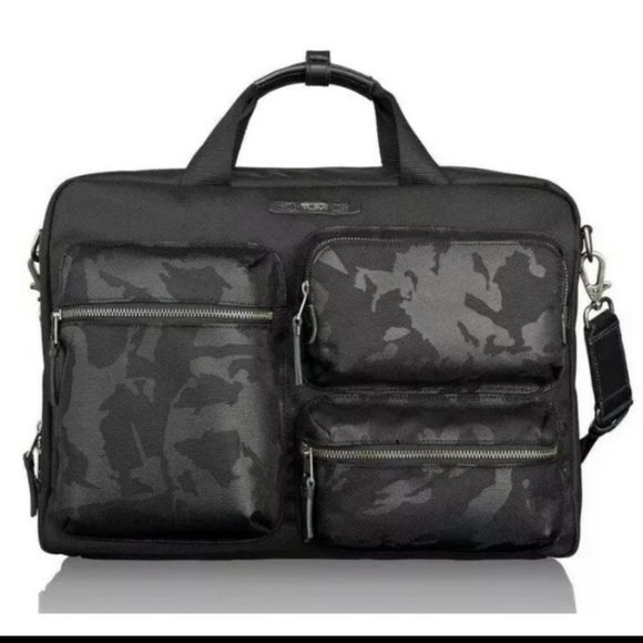 Tumi ‘Dalston - Tyssen' Double Zip Briefcase Camo Tumi - Picture 1 of 5